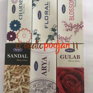 Nikhils dhoop sticks - pack of 6 assorted fragrances