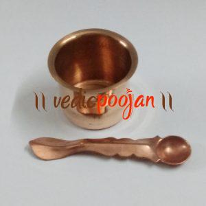 Panchpatra with Achamani / Spoon