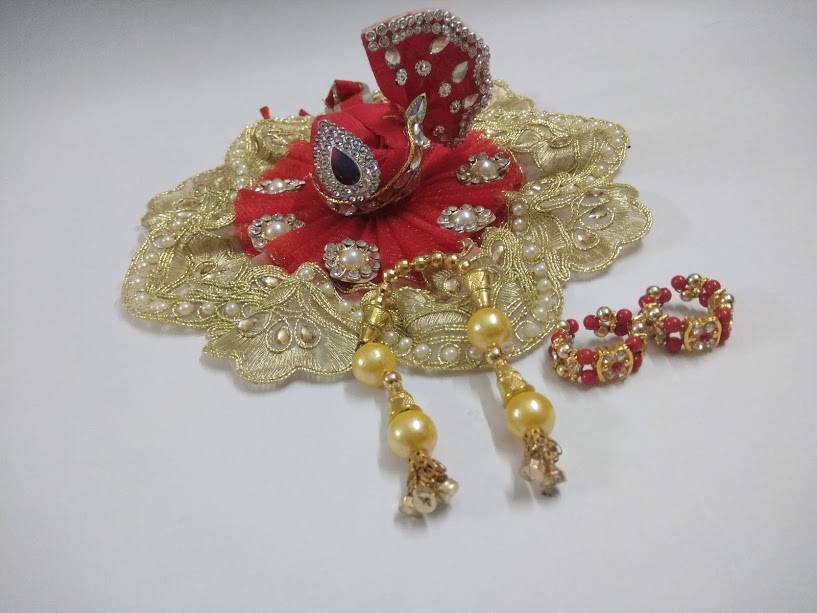 Designer Laddu Gopal Poshak | Red Laddu Gopal Poshak | Golden Laddu Gopal Poshak