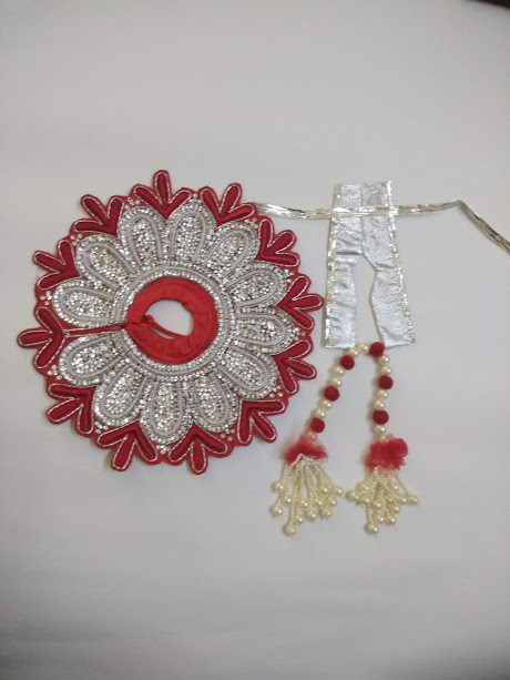 Red Heavy Designer Laddu Gopal Poshak