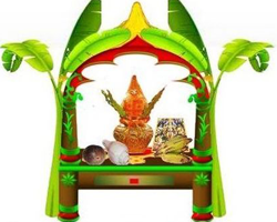 satyanarayan puja clipart of children