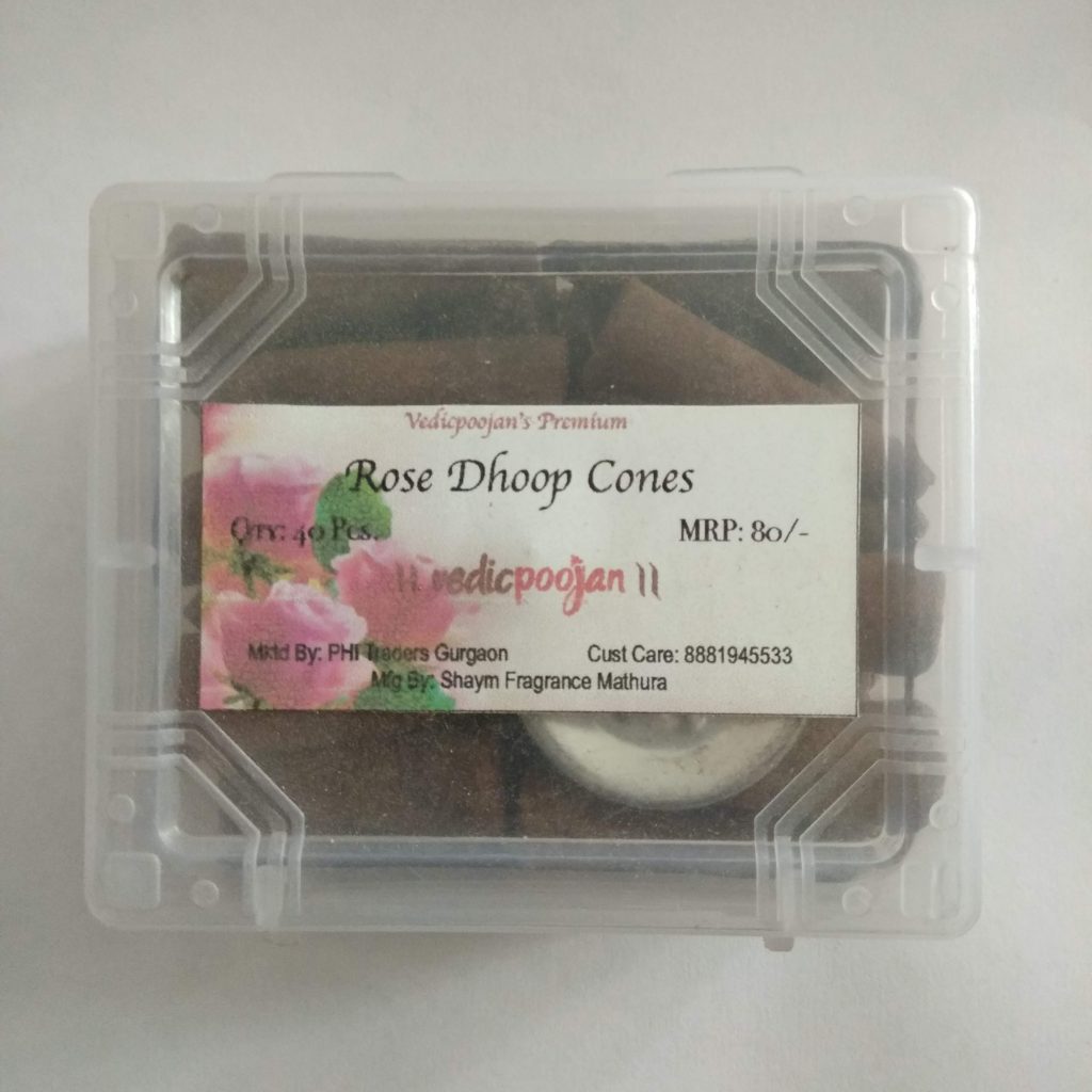 Rose Fragrance Dhoop Cones