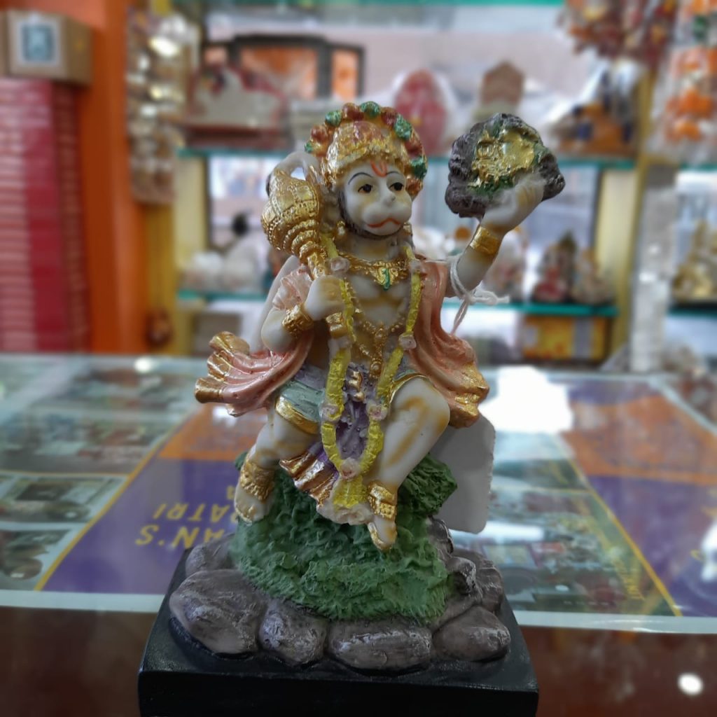 Parvat Hanuman - Polyresin - 5.5 inch